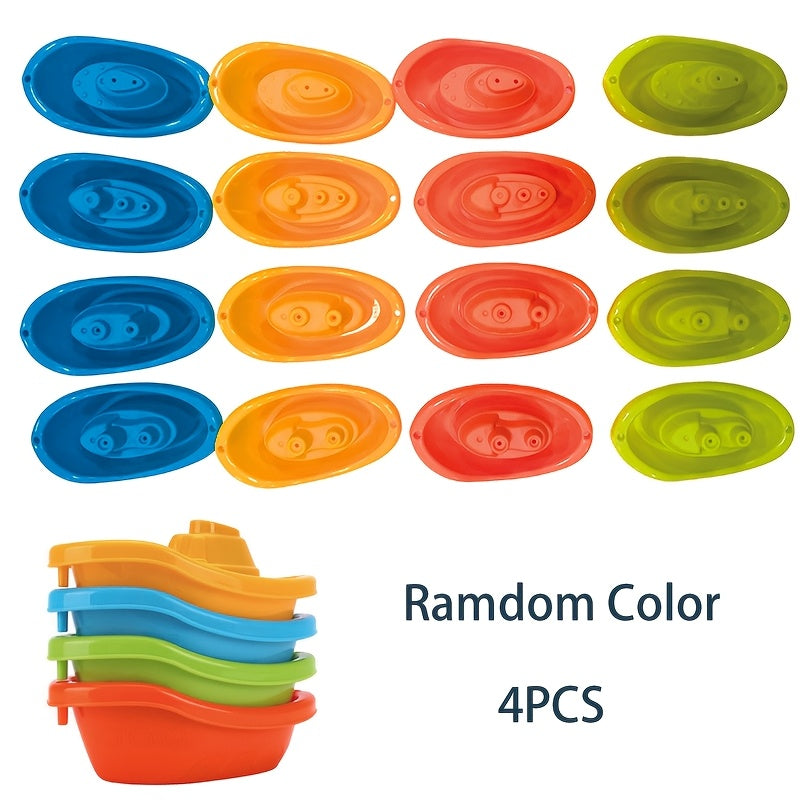 Stackable Boat Toys for Kids &ndash; Bath, Pool & Beach Toddler Water Toy Set