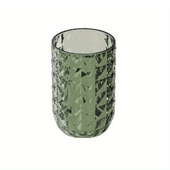 Portable Diamond Rinse Cup and Toothbrush Set