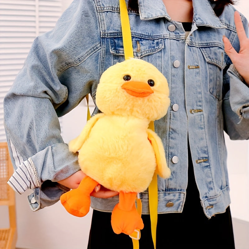Yellow Duck Plush Backpack Birthday Gift