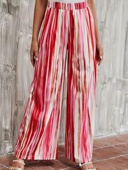  Tie Dye Wide Leg Stretch Trousers