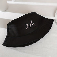 Embroidery Fisherman Hat Outdoor Sunshade Hip Hop Bucket Hat