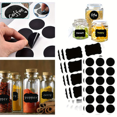 Geometric Circles Kitchen PVC Label Sticker Set
