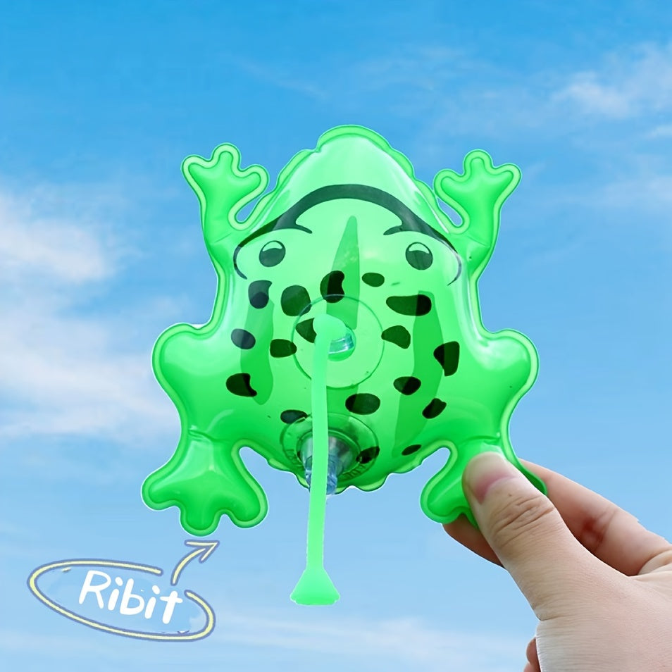 6pcs Mini Inflatable Frog Toys Animal Ornaments Decorative Balloons