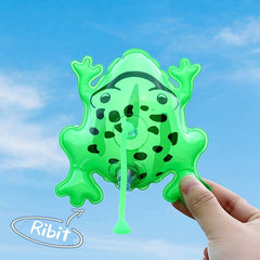6pcs Mini Inflatable Frog Toys Animal Ornaments Decorative Balloons