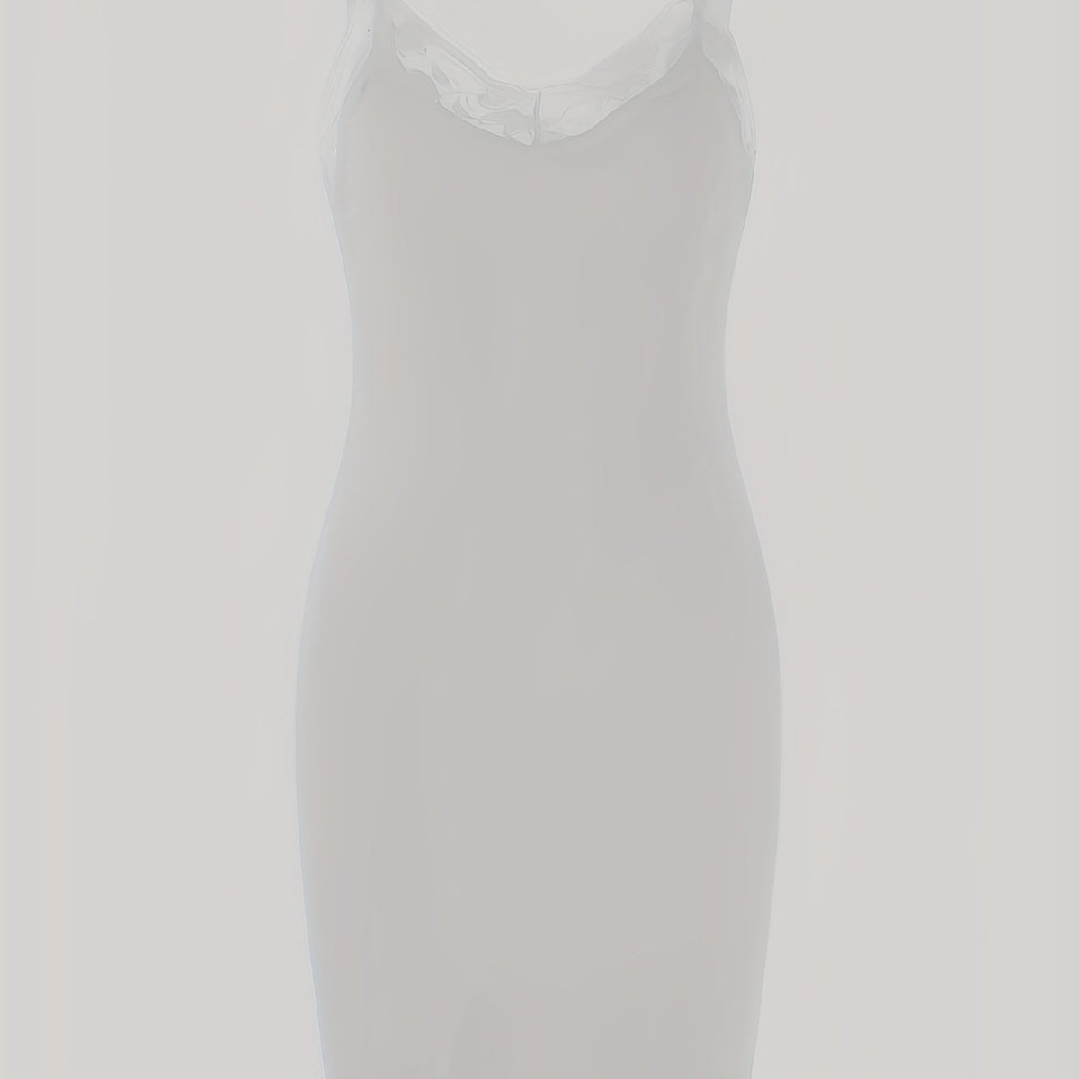 Solid Nightdress V Neck Spaghetti Strap Sleep Dress Women's Sleepwear