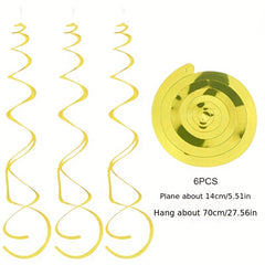 6pcs Hanging Streamers Sequin String Birthday Home Decor