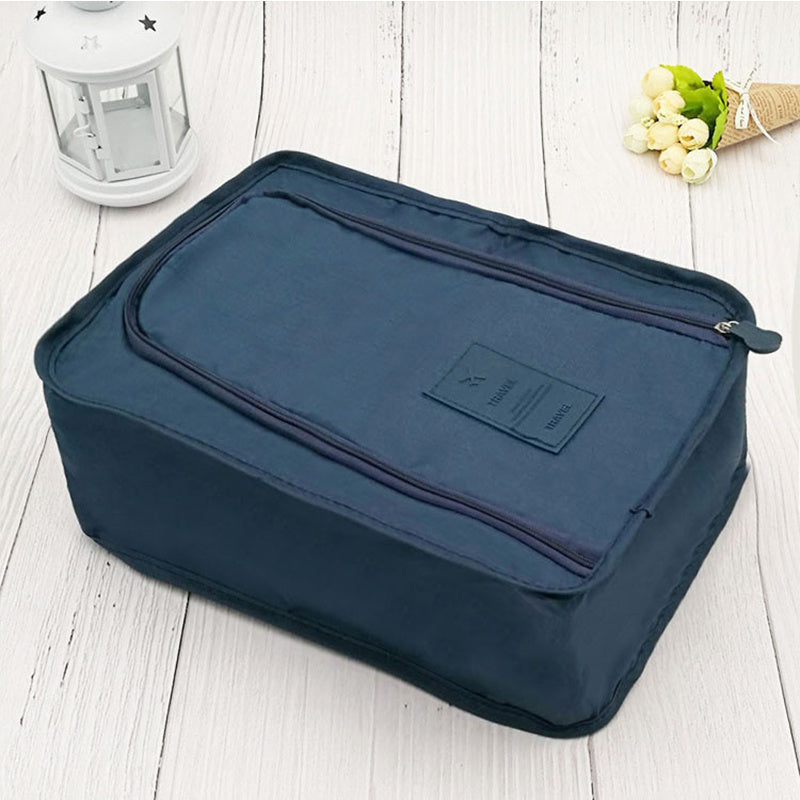 Portable Folding Shoe Storage Bag for Travel, 11.8 x 8.2 x 4.7 Inches