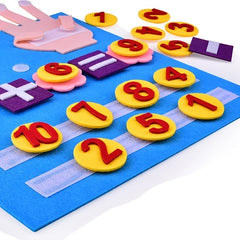Colorful Felt Math Number Board Interactive Game for Youngsters