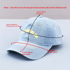 LA Denim Washed Distressed Baseball Cap