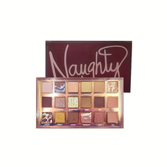 18-Color Long-Lasting Eyeshadow Palette with Various Finishes