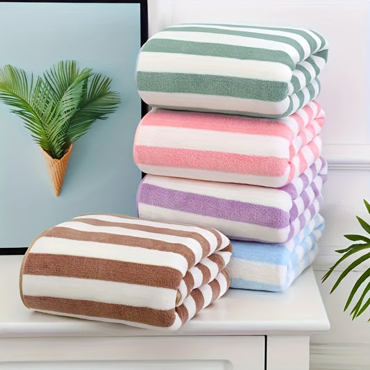 Soft Striped Bath Towel Quick Dry Absorbent Towel 140x70cm