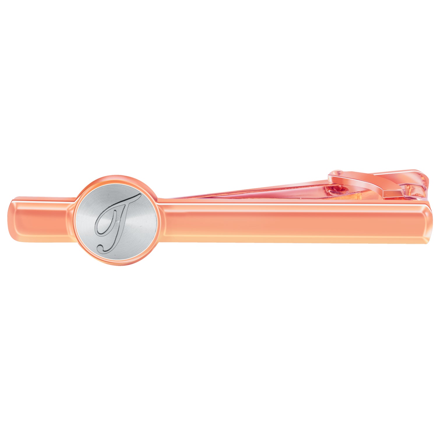 Business Casual Letter Print Copper Suede Tie Clip Gift For Men R
