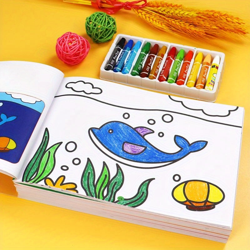 Animal Pattern Coloring Book with 52 Pages - Educational Drawing Supplies