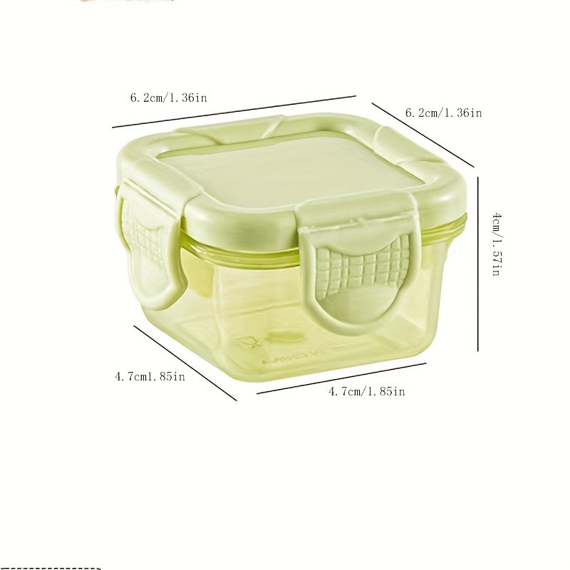 4pcs Mini Food Jar Fresh Keeping Box Moisture Proof for Home Kitchen