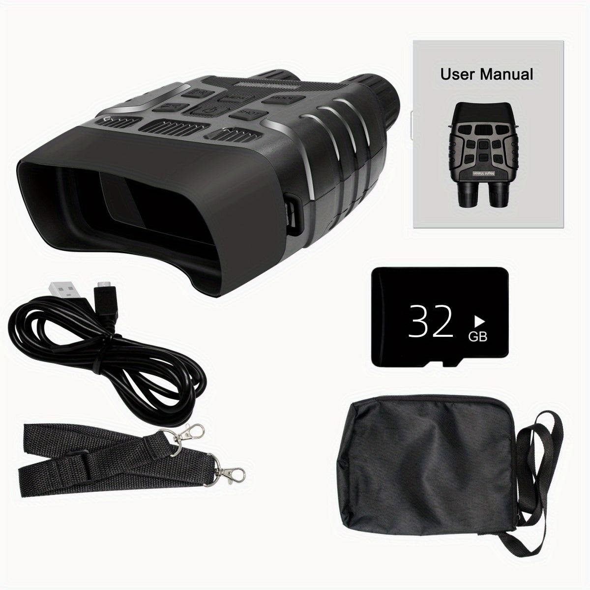 Night Vision Binoculars Infrared with Camera and 984ft Range