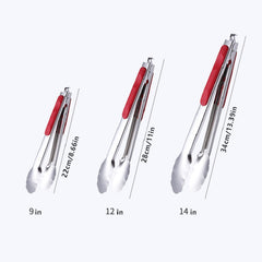 3pcs Stainless Steel Food Clip for BBQ and Kitchen Use
