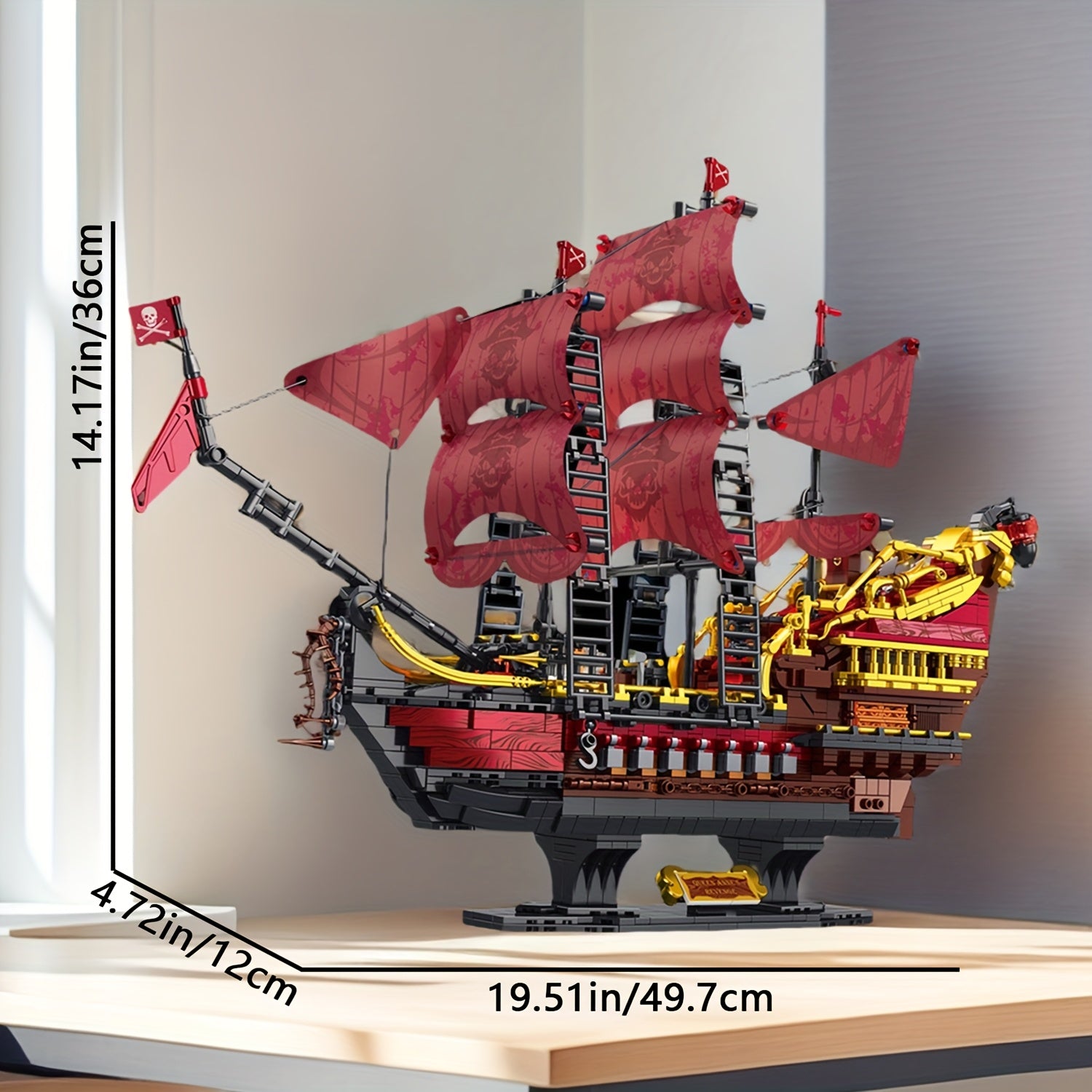 Large Pirate Model Building Block Toy