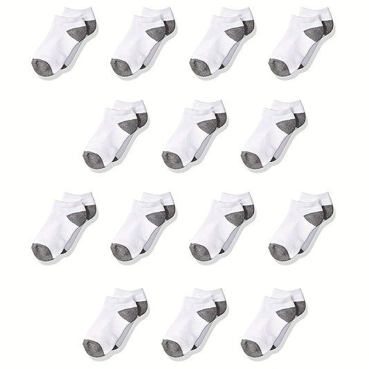 30 Pairs Kids Cotton Socks Breathable Low Cut Ankle Socks