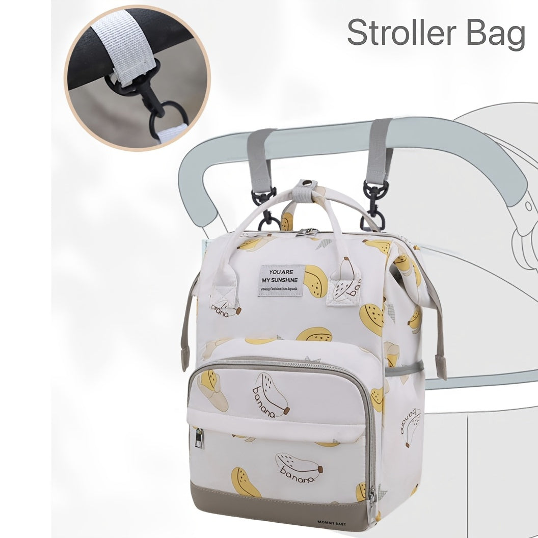 Large Capacity Diaper Bag Universal Baby Stroller Bag Waterproof & Stylish