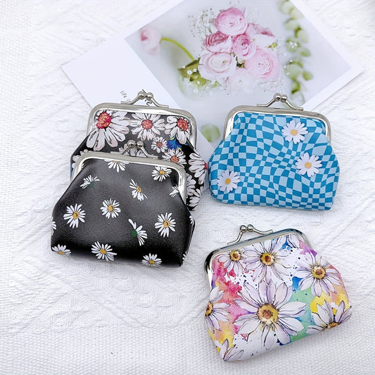 Girls Daisy Flower Coin Purse Bag Birthday Gift