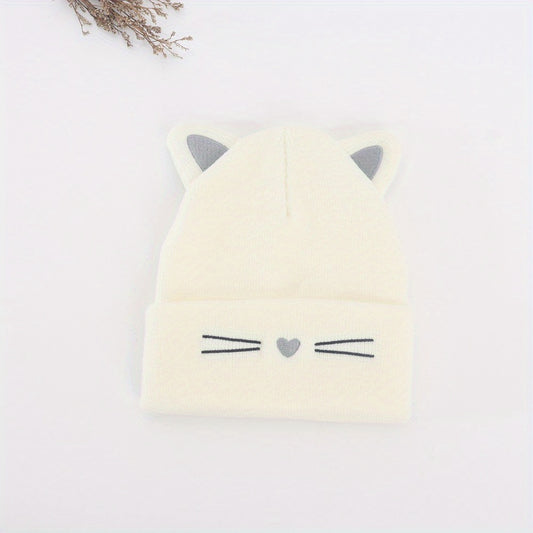 Kid's Cartoon Pattern Ear Protection Beanie Hat