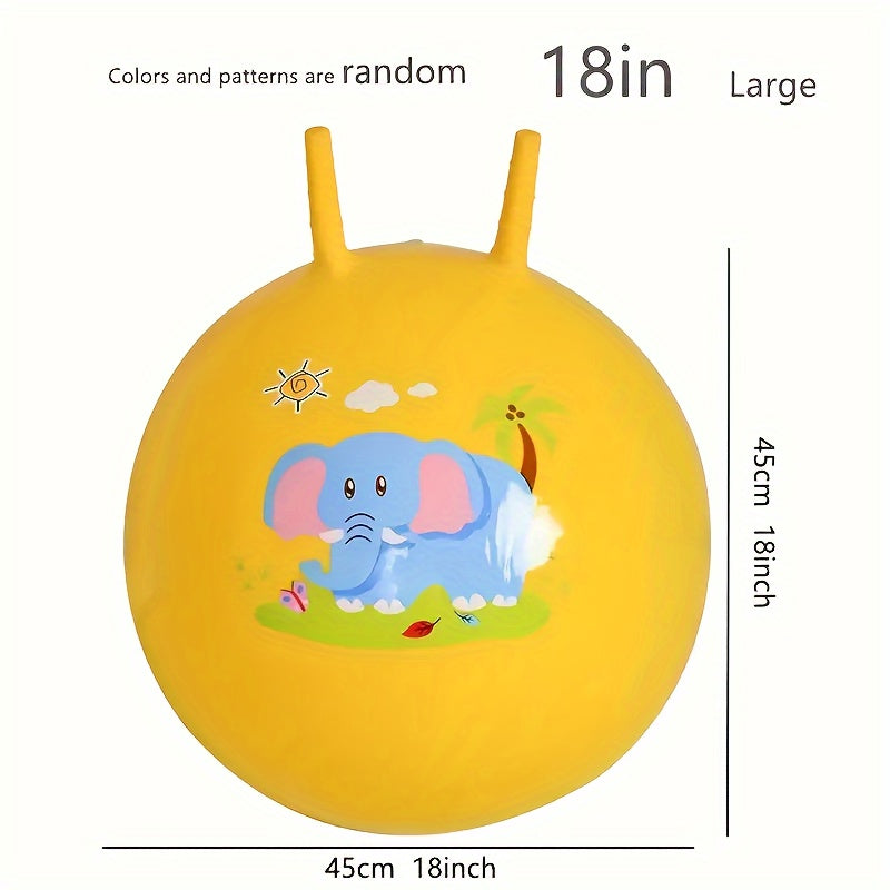 Bouncing Ball With Handle Kids Big Bouncy Jumping Balls
