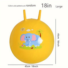 Bouncing Ball With Handle Kids Big Bouncy Jumping Balls