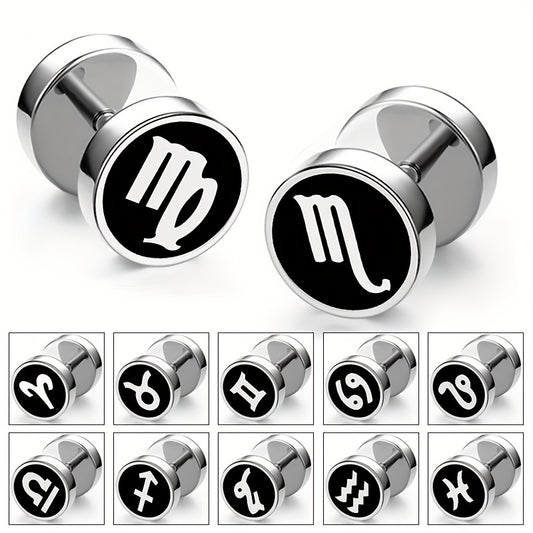 Men's Zodiac Constellation Earrings