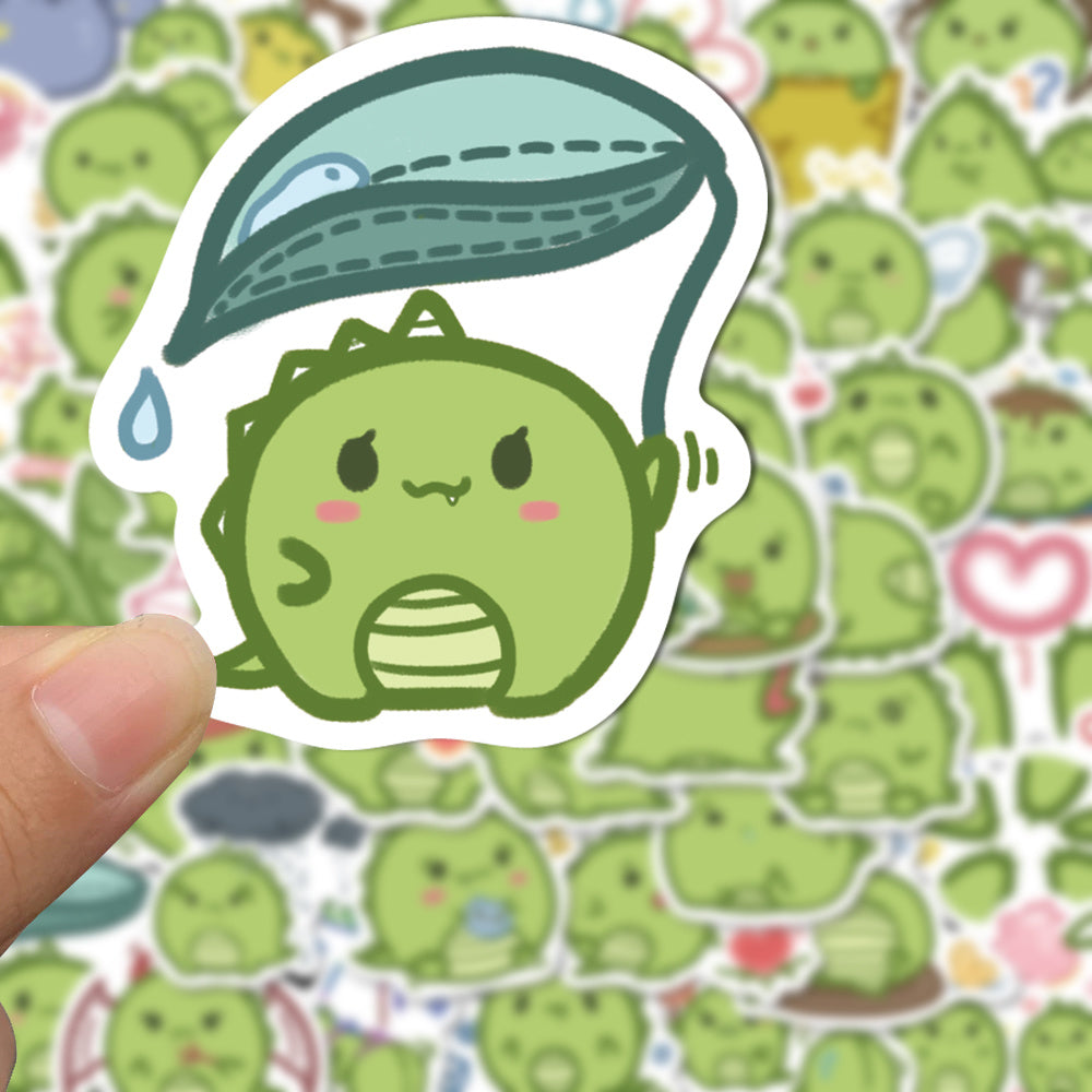 50pcs Cute Little Dinosaur Stickers for Kids