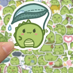 50pcs Cute Little Dinosaur Stickers for Kids