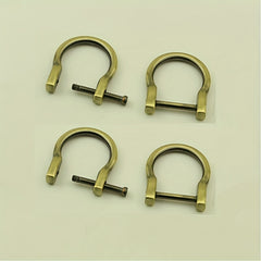 4 Metal D Ring Buckles for DIY Purse & Shoulder Bags