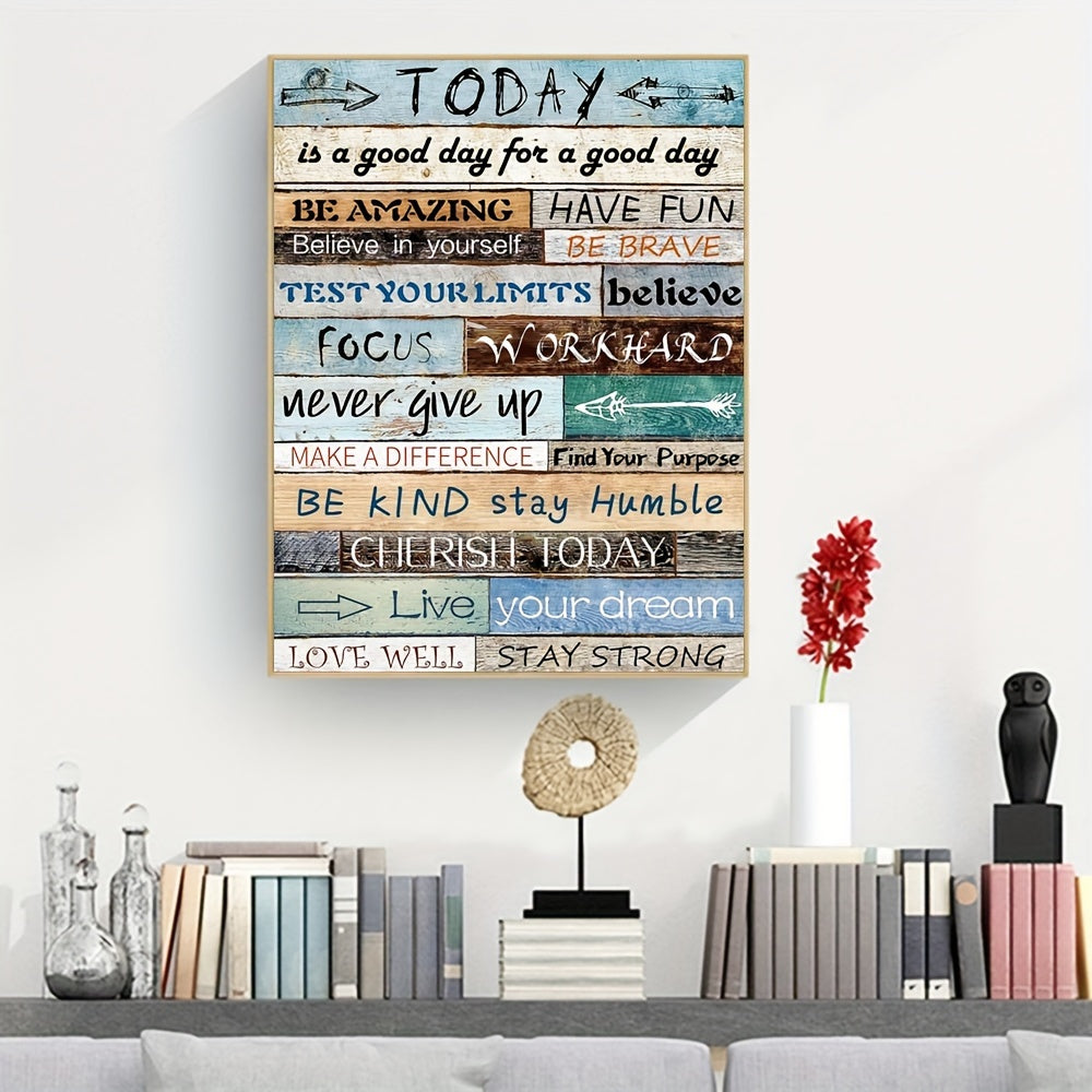 Inspirational Quote Canvas Painting Poster Prints - Home Wall Decoration