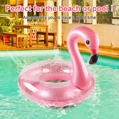 Children's Adult Flamingo Swimming Ring Red Seaside Pool