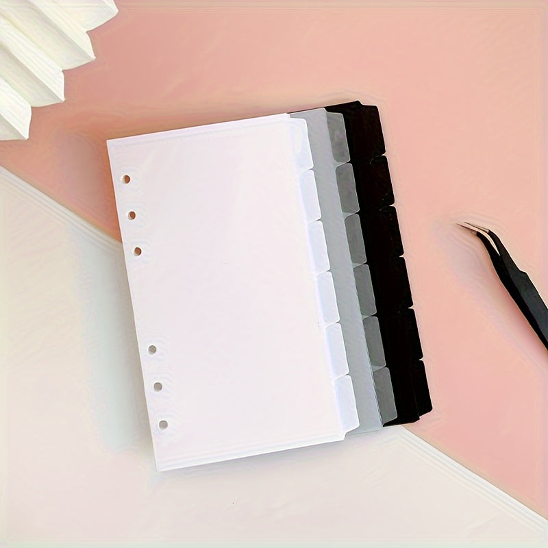 6pcs A6 Plastic Binder Index Divider