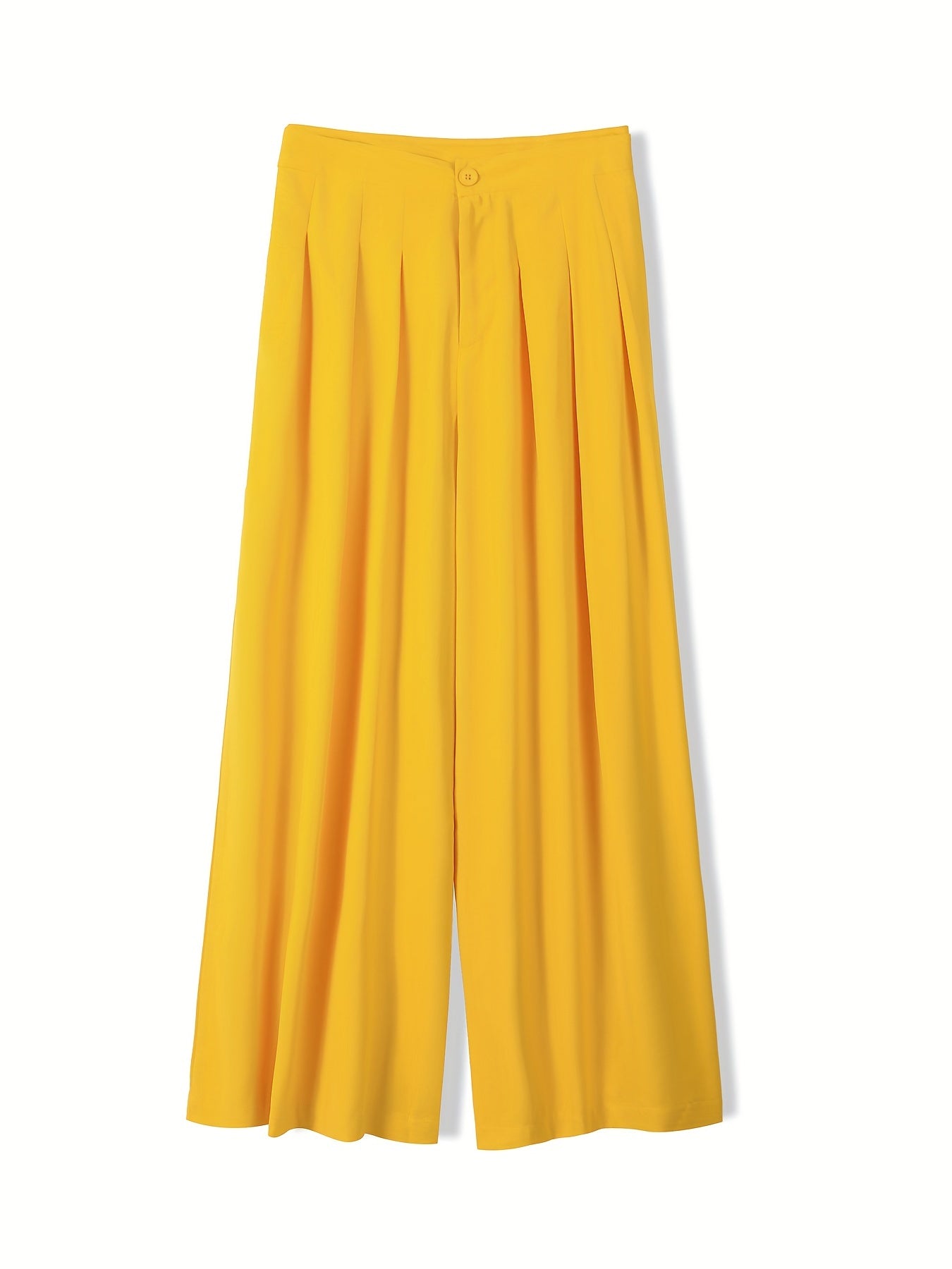  Women's Ruched Button Up Wide-Leg Pants