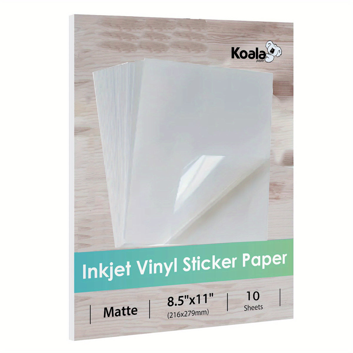 Koala Printable Vinyl Sticker Paper Matte Waterproof 10 Sheets