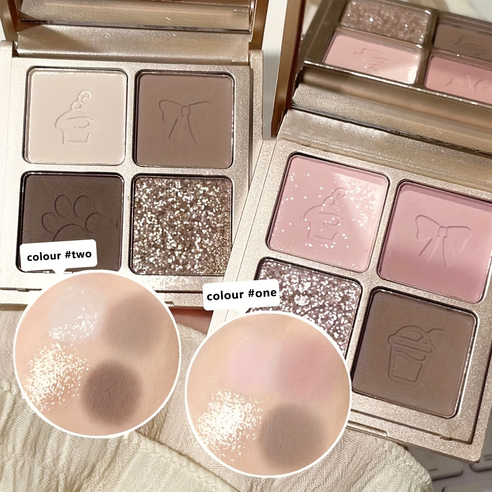 Matte Natural Finish 4-Color Eyeshadow Palette