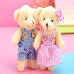 Teddy Bear Charm Plush Toy Keychain Backpack Bag Pendant Accessory Keychain