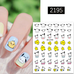 Cute Kitten And Puppy Nail Sticker
