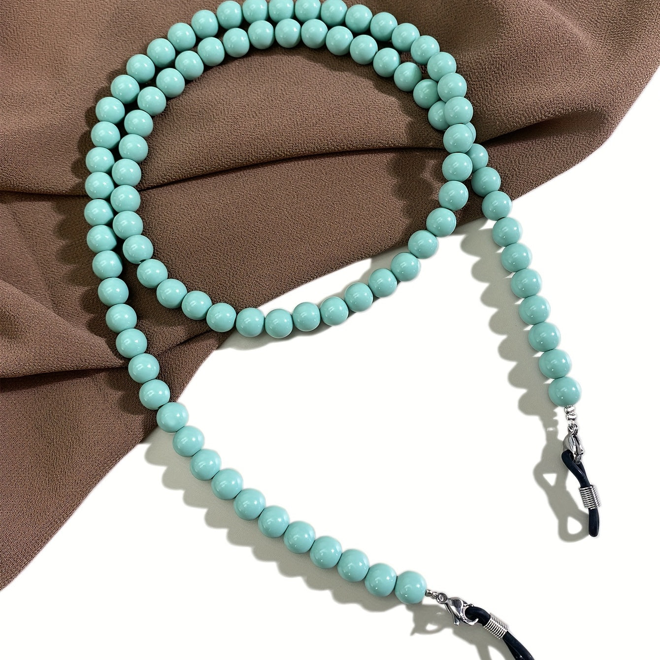 8mm Acrylic Beads Glasses Chain Mask Lanyard Bright High Gloss Glasses Chain