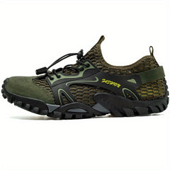 Men's Mesh Drawstring Sneakers Lightweight Non Slip Shoes for Hiking