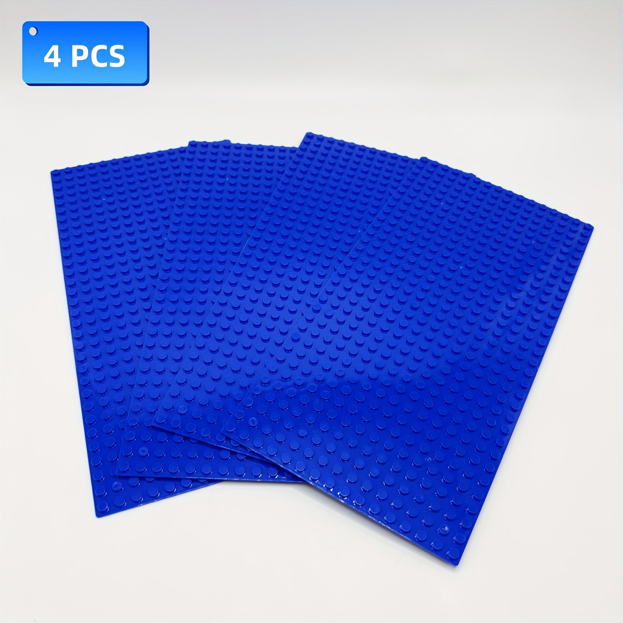 4pcs Building Block Baseplate Set, 25x12 Base Plates for Toys, Birthday