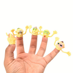 6pcs Halloween Kids Finger Ghost Zombie Finger Toy Props