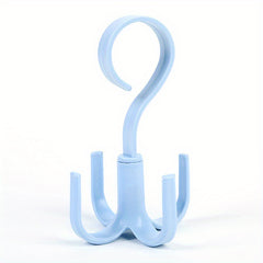 Rotating Hook Four Claw Plastic Wardrobe Bag Hook