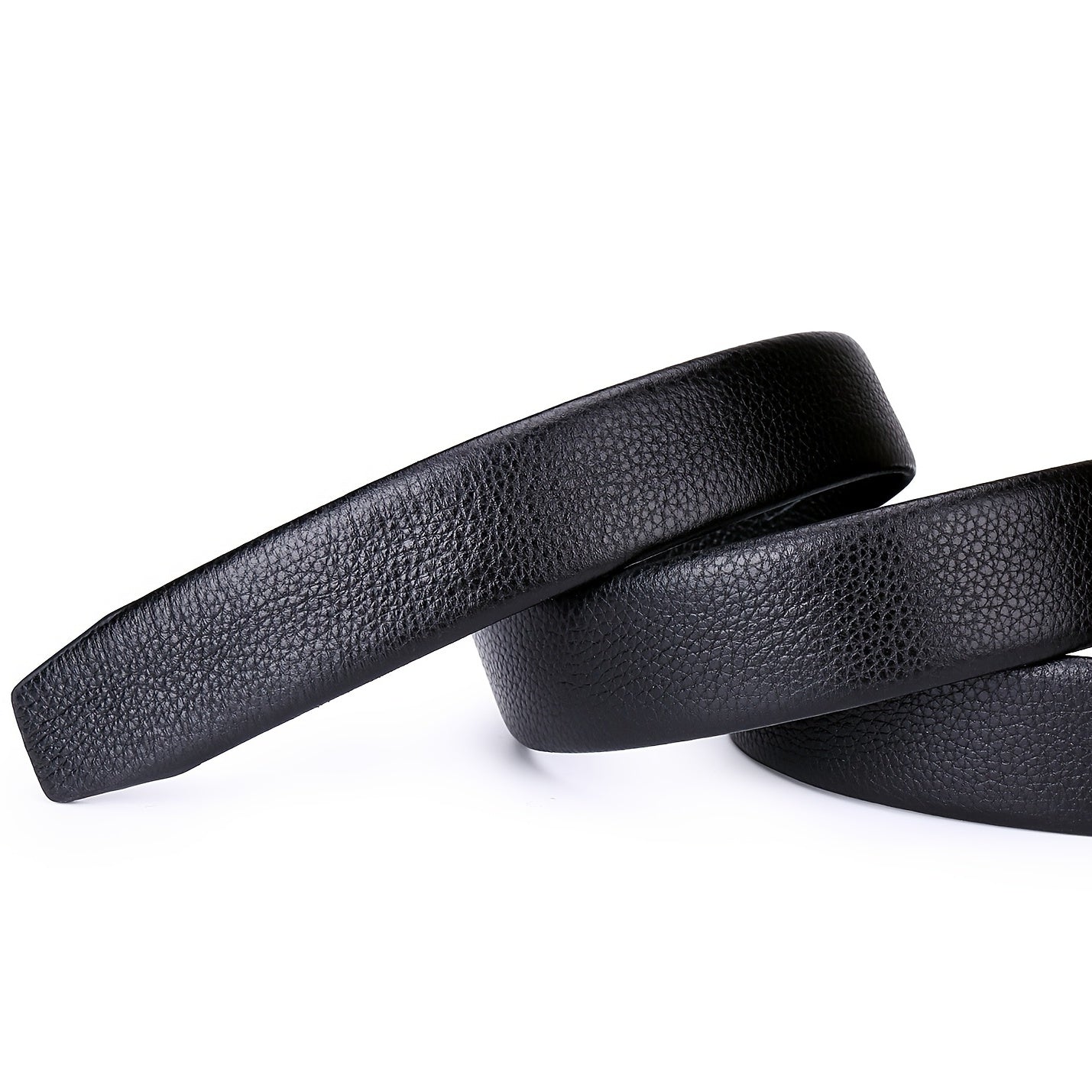 Men's Cowhide Belt with Automatic Buckle for Business & Casual
