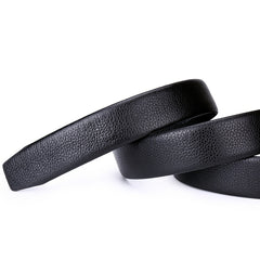 Men's Cowhide Belt with Automatic Buckle for Business & Casual