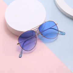 Heart Decor Metal Sunshade Sunglasses for Girls & Boys