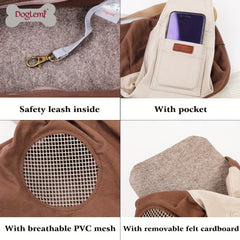 Dog Cat Backpack Travel Bag Portable Shoulder Bag Pet Crossbody Bag