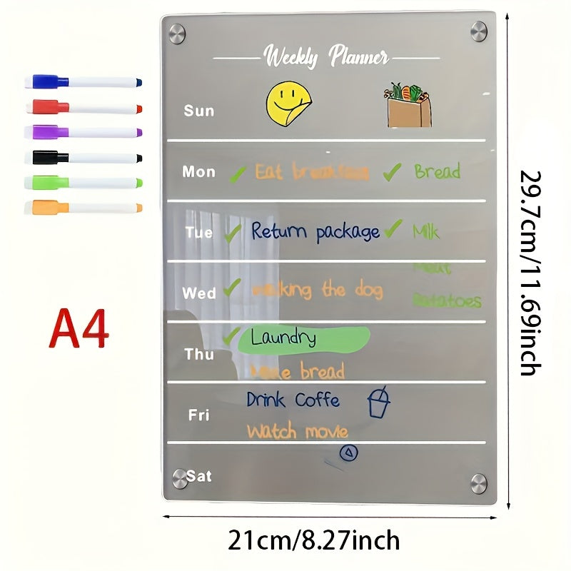 3D Magnetic Note Board Acrylic Refrigerator Sticker