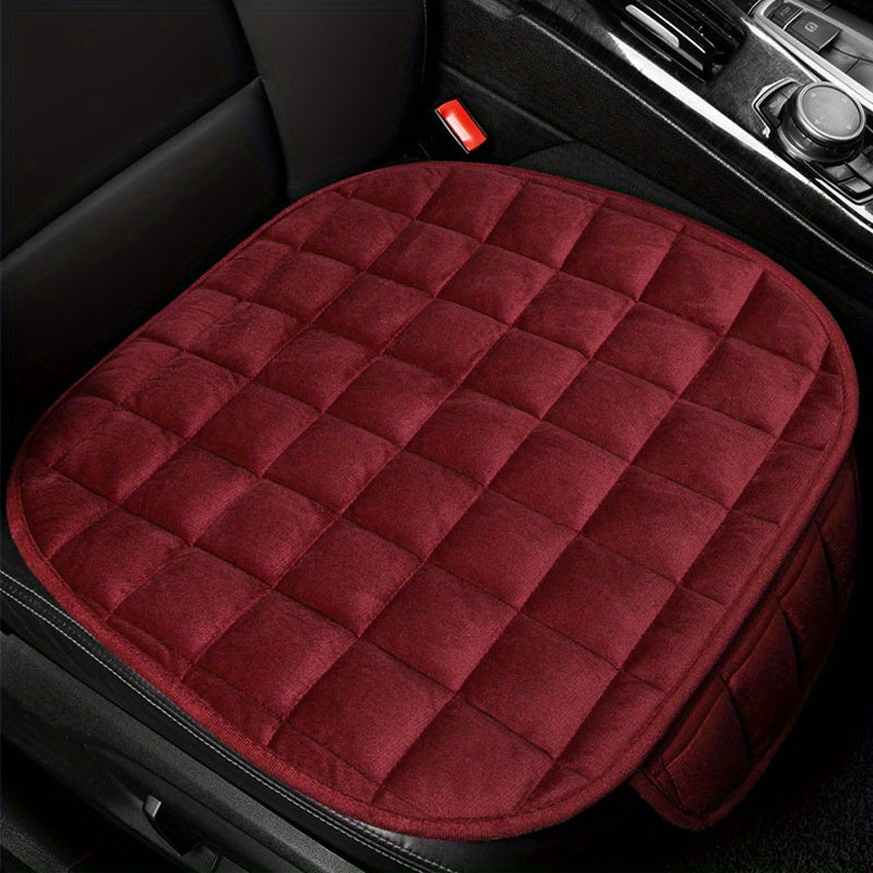 Universal Car Seat Cushion Storage Bag Silicone Bottom Plush Winter Short